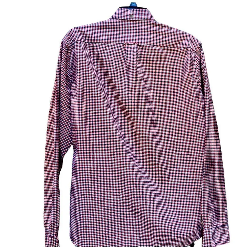 J. Crew Men’s Plaid Shirt Size Medium Slim 100% Cotton